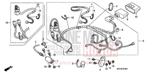 FAISCEAU DES FILS CRF450RB de 2011